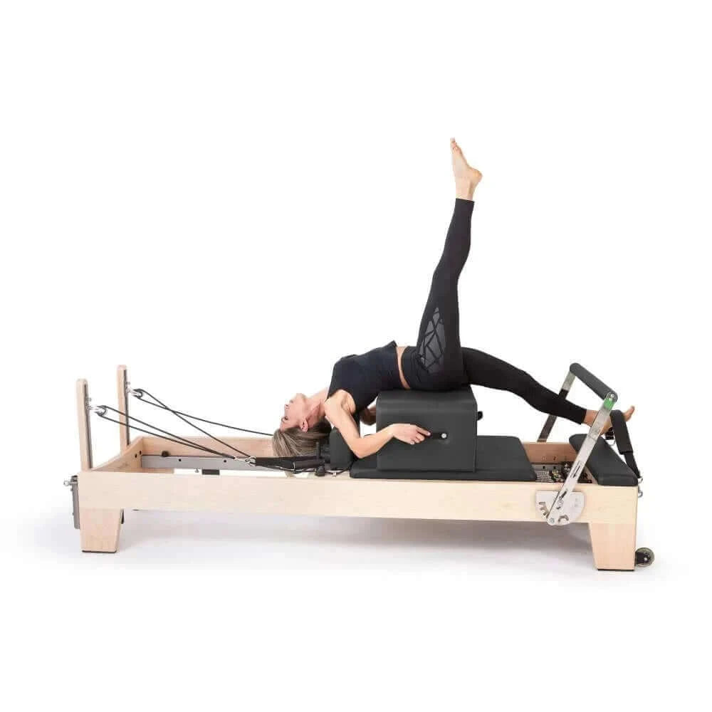 Black Elina Pilates Elite Wood Reformer Machine by Elina Pilates sold