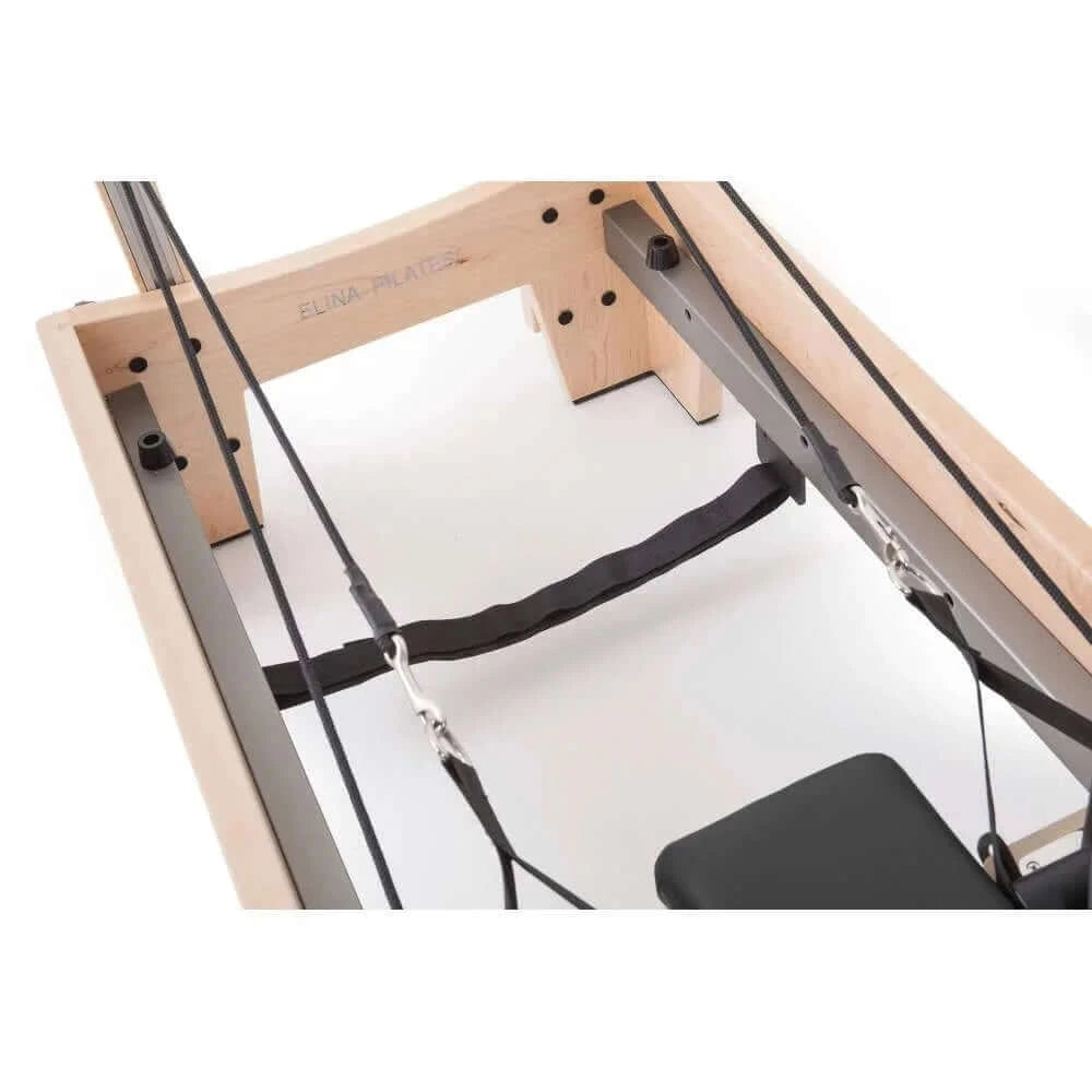 Black Elina Pilates Elite Wood Reformer Machine by Elina Pilates sold