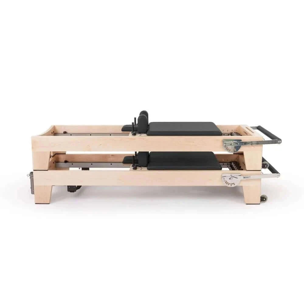 Black Elina Pilates Elite Wood Reformer Machine by Elina Pilates sold