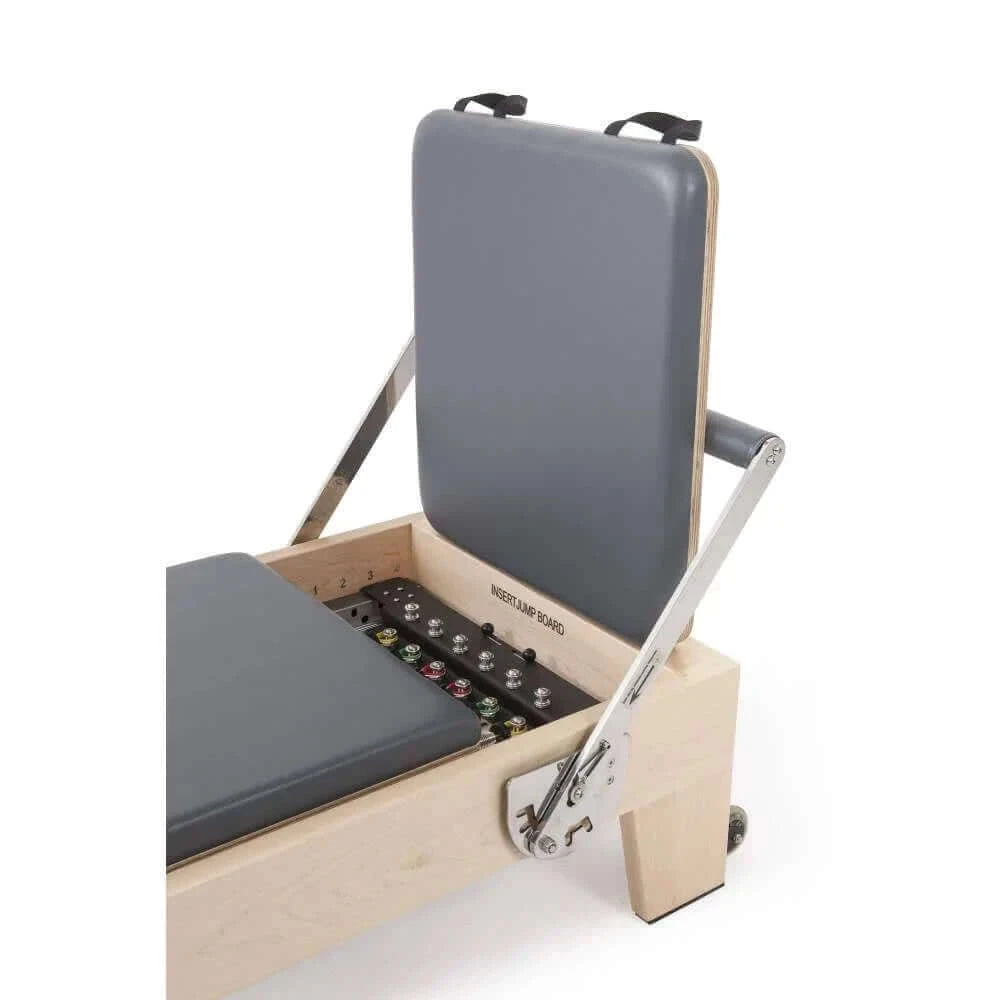 Grey Elina Pilates Elite Wood Reformer Machine by Elina Pilates sold by Pilates Matters® by BSP LLC