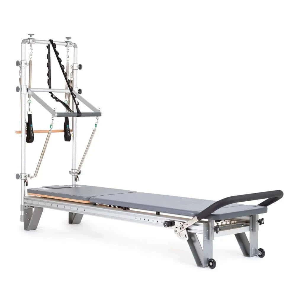 Grey Elina Pilates Mentor Reformer With Tower by Elina Pilates sold by Pilates Matters® by BSP LLC