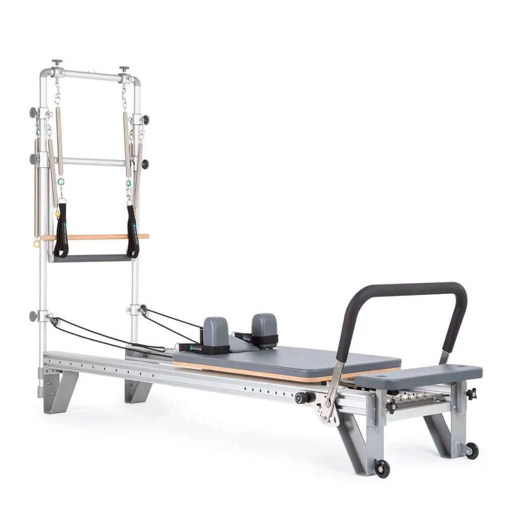 Grey Elina Pilates Mentor Reformer With Tower by Elina Pilates sold by Pilates Matters® by BSP LLC