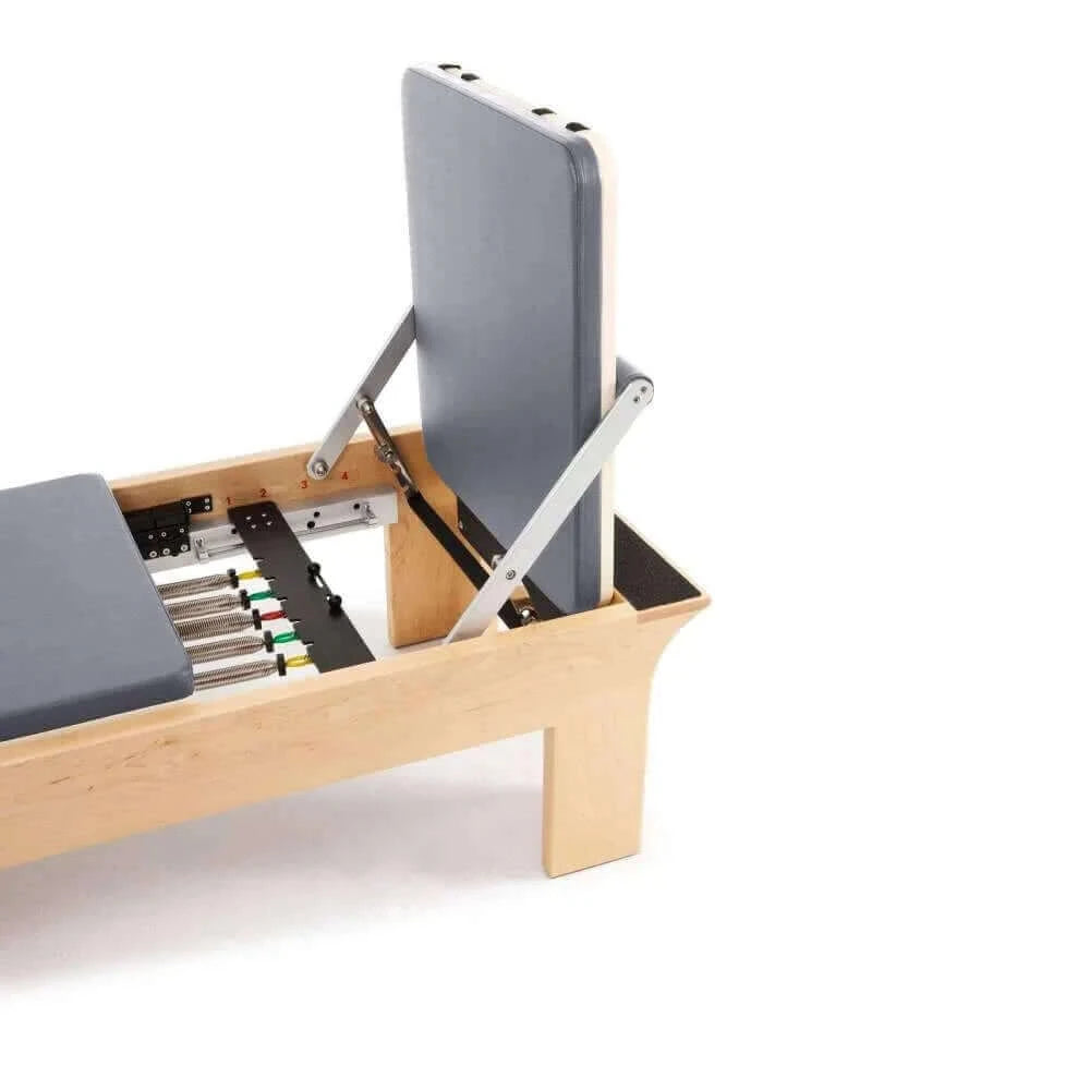 Grey Elina Pilates Physio Wood Reformer Machine by Elina Pilates sold by Pilates Matters® by BSP LLC