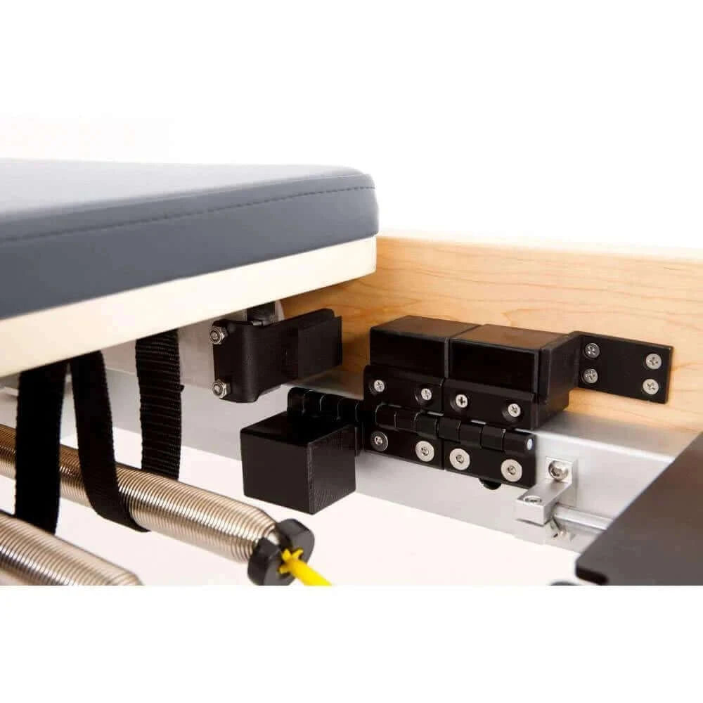 Grey Elina Pilates Physio Wood Reformer Machine by Elina Pilates sold by Pilates Matters® by BSP LLC