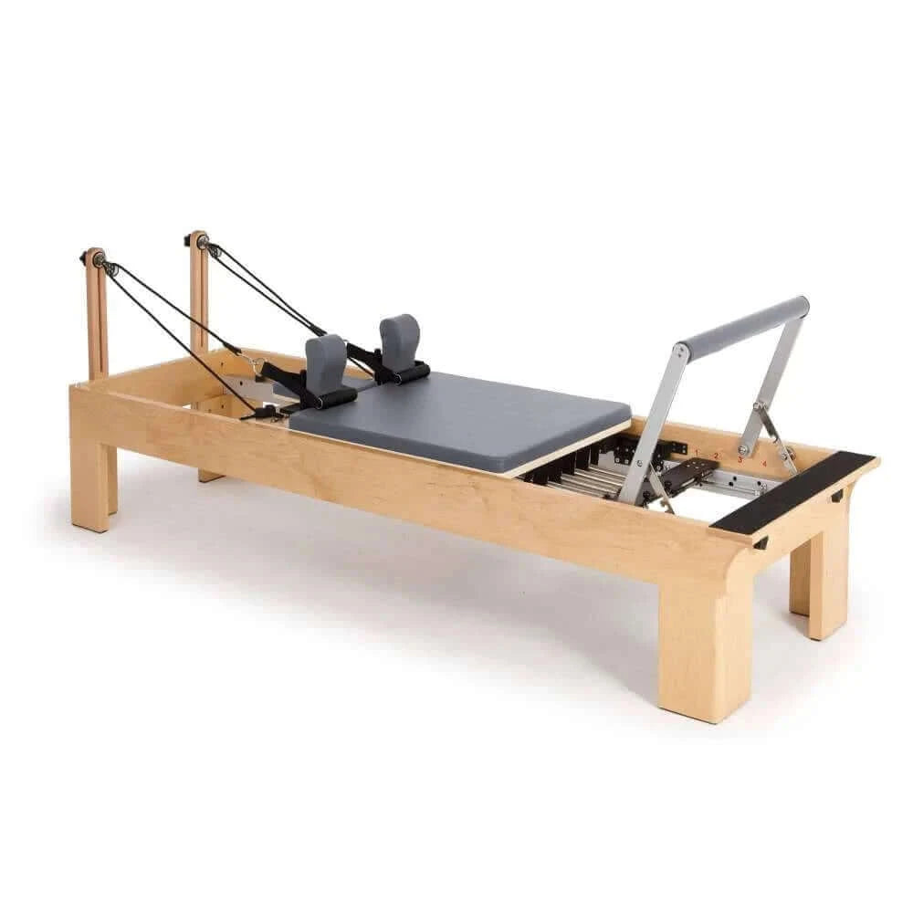 Grey Elina Pilates Physio Wood Reformer Machine by Elina Pilates sold by Pilates Matters® by BSP LLC
