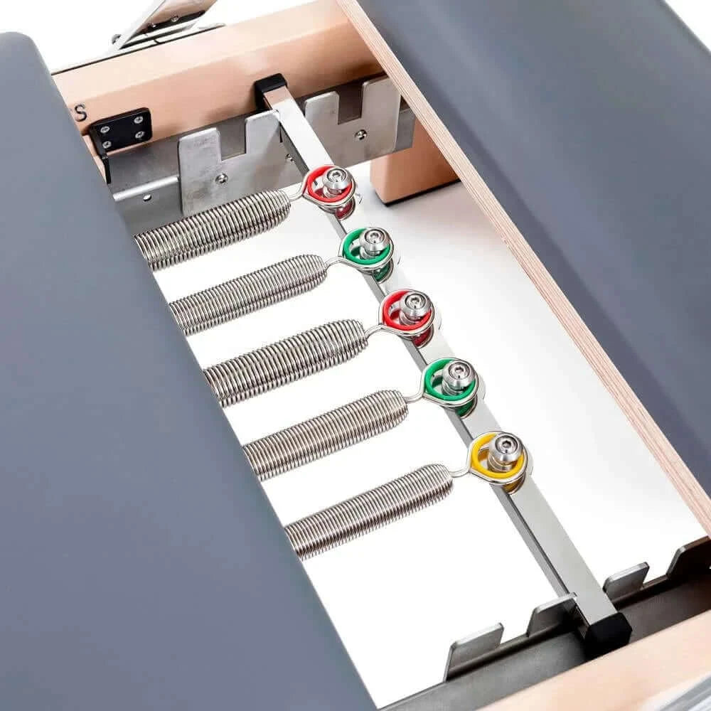 Grey Elina Pilates Wooden Reformer Lignum by Elina Pilates sold by Pilates Matters® by BSP LLC