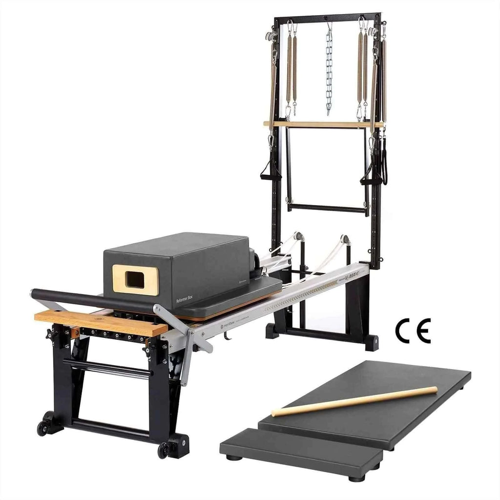 Gunmetal Gray Merrithew™ Pilates Rehab V2 Max Plus™ Reformer Bundle by Merrithew™ sold by Pilates Matters® by BSP LLC