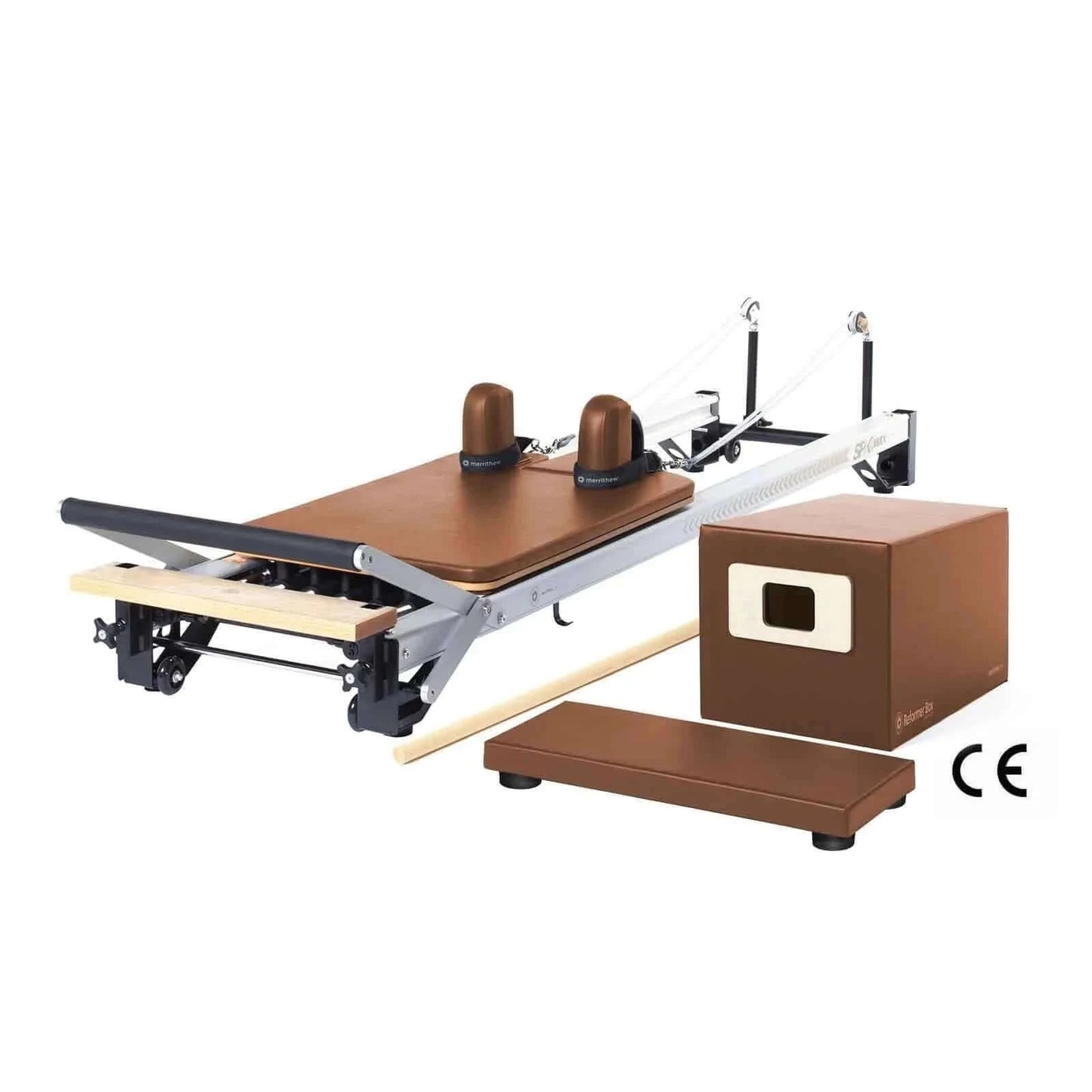 Sierra Brick Merrithew™ Pilates SPX® Max Reformer Bundle with Tall Box by Merrithew™ sold by Pilates Matters® by BSP LLC
