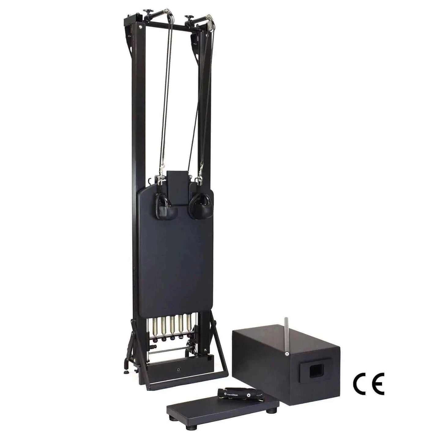 Merrithew™ Pilates SPX® Max Reformer with Vertical Stand & Tall Box Bundle (Onyx) by Merrithew™ sold by Pilates Matters® by BSP LLC