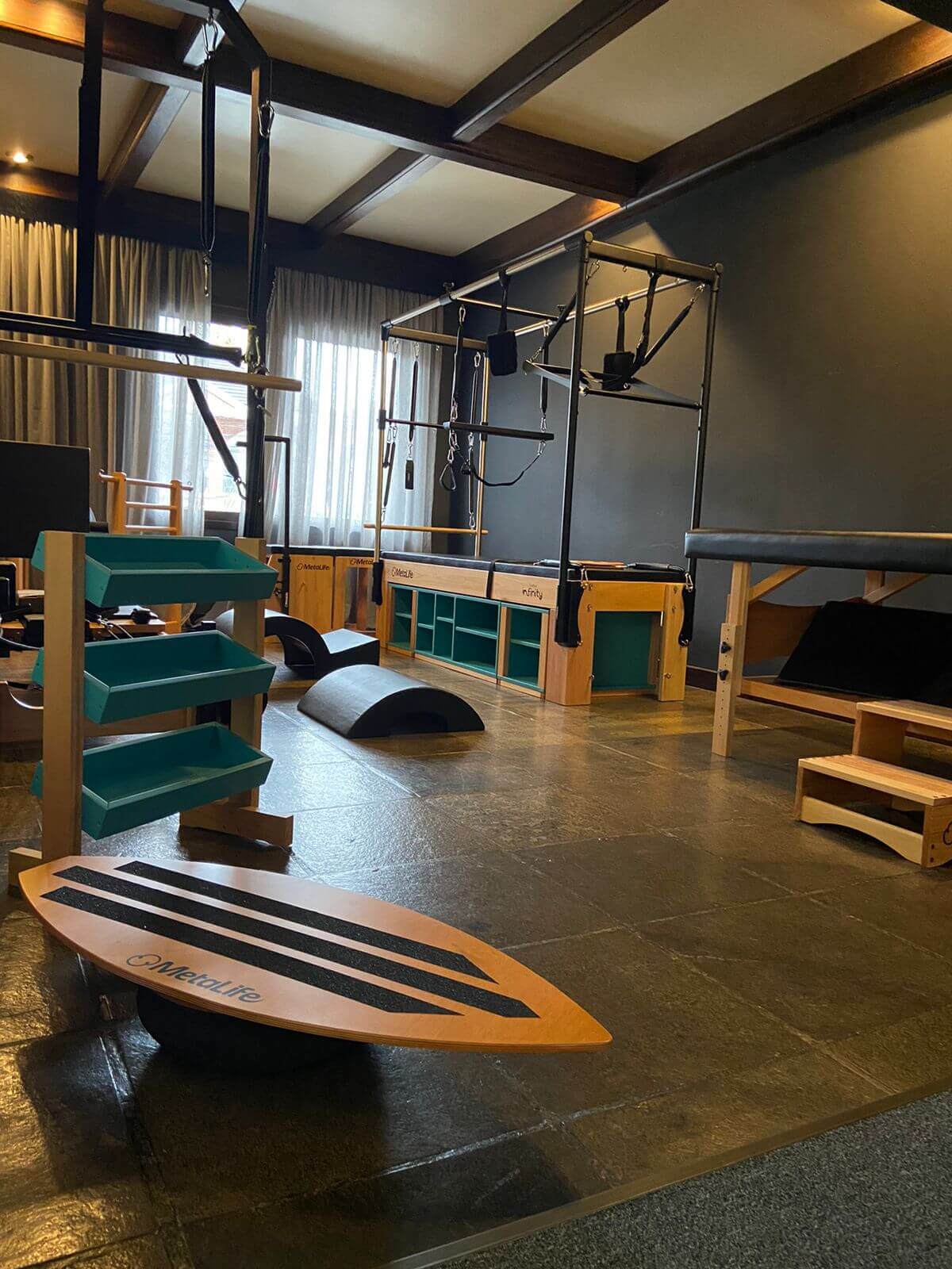 Preto M.1000 Black MetaLife Infinity 2023 Pilates Cadillac Machine by MetaLife sold by Pilates Matters® by BSP LLC