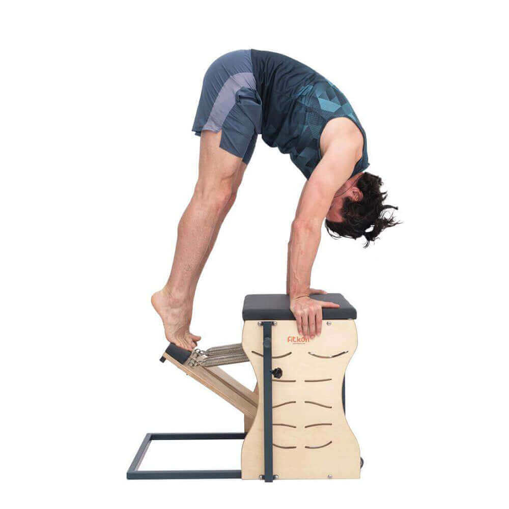 Black Fitkon Pilates Wunda Chair by Fitkon sold by Pilates Matters® by BSP LLC