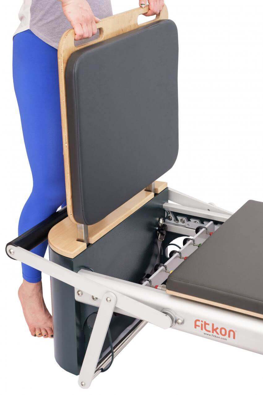 Black Fitkon Pilates Pro Plus Reformer with Tower by Fitkon sold by Pilates Matters® by BSP LLC