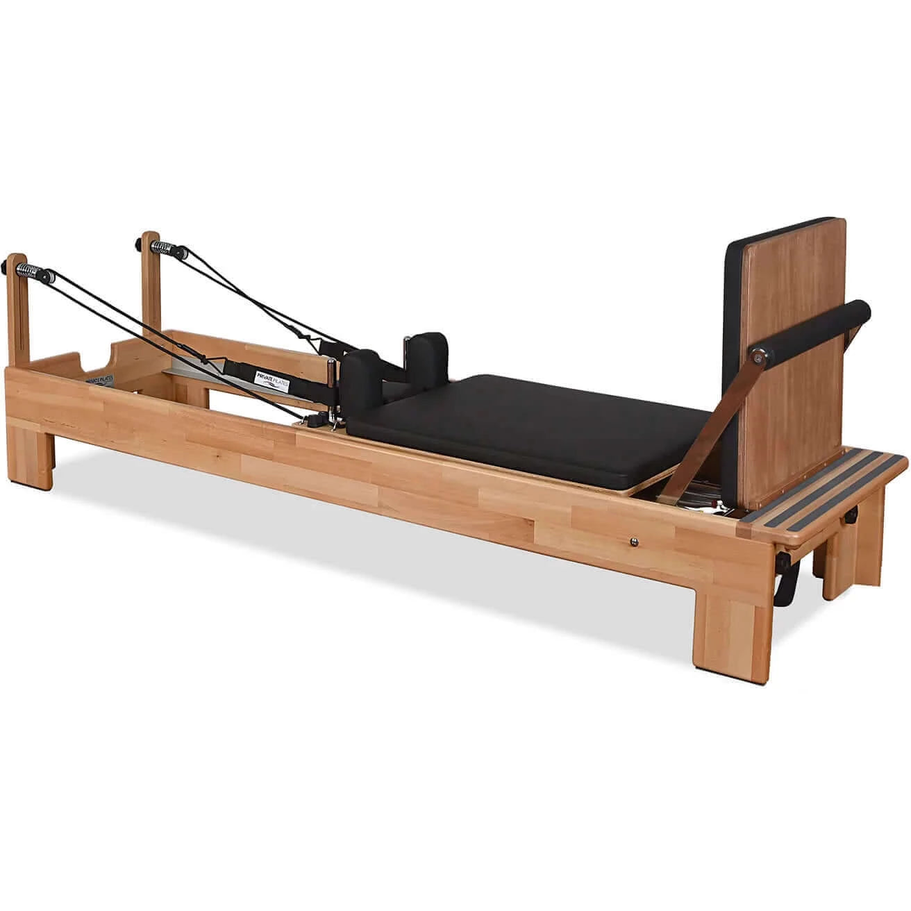 Black Private Pilates Wood Reformer Machine by Private Pilates sold by Pilates Matters® by BSP LLC