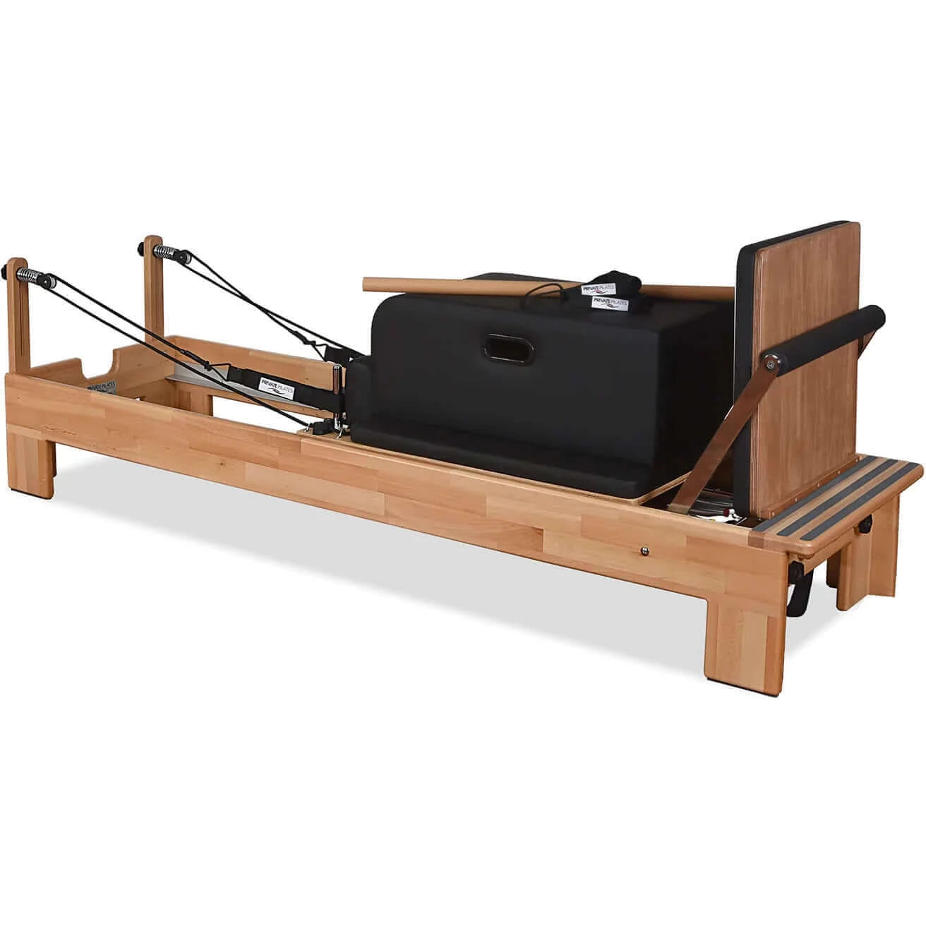 Black Private Pilates Wood Reformer Machine by Private Pilates sold by Pilates Matters® by BSP LLC