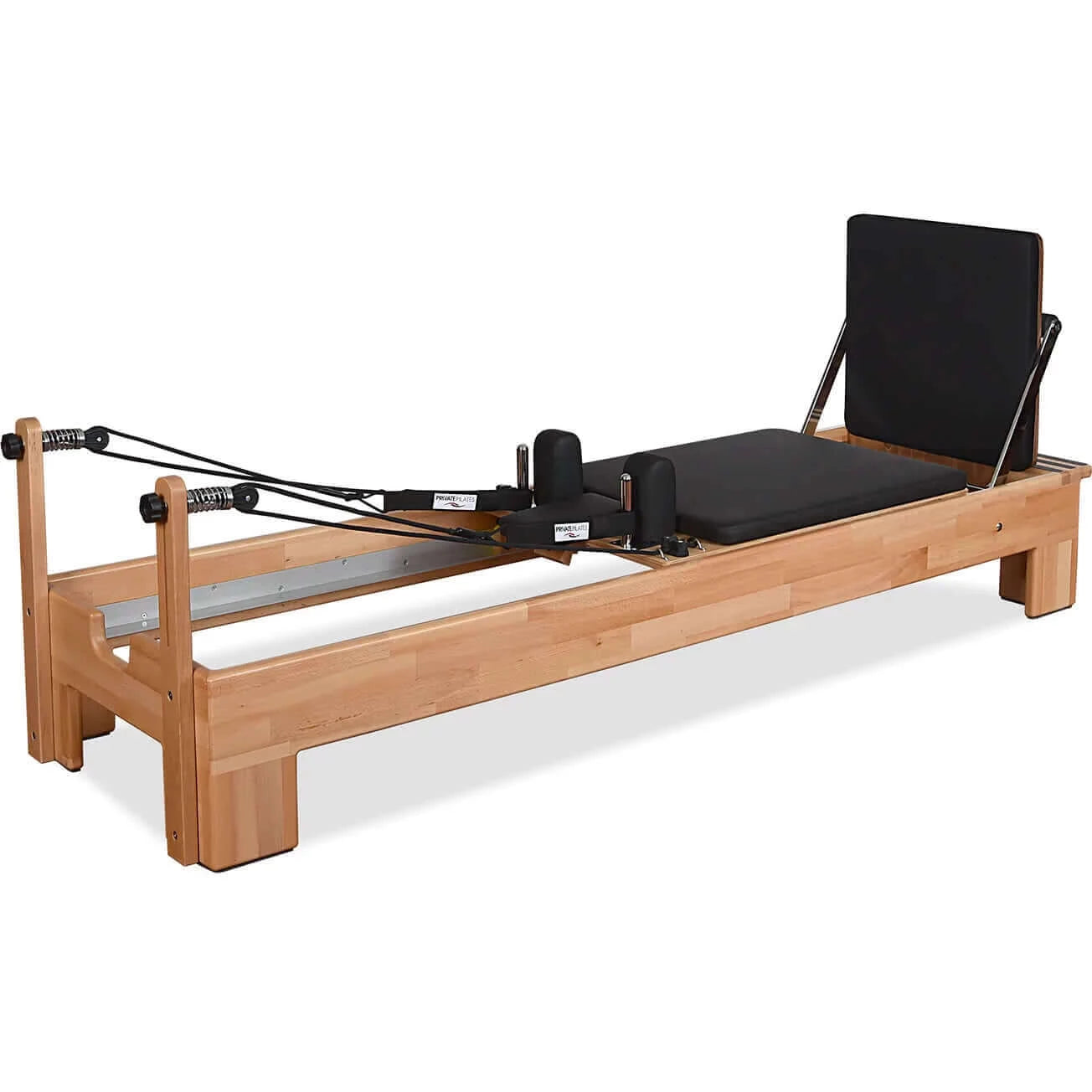 Black Private Pilates Wood Reformer Machine by Private Pilates sold by Pilates Matters® by BSP LLC