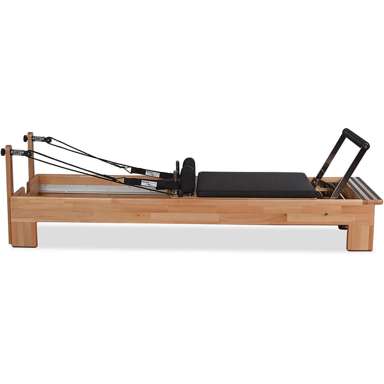 Black Private Pilates Wood Reformer Machine by Private Pilates sold by Pilates Matters® by BSP LLC