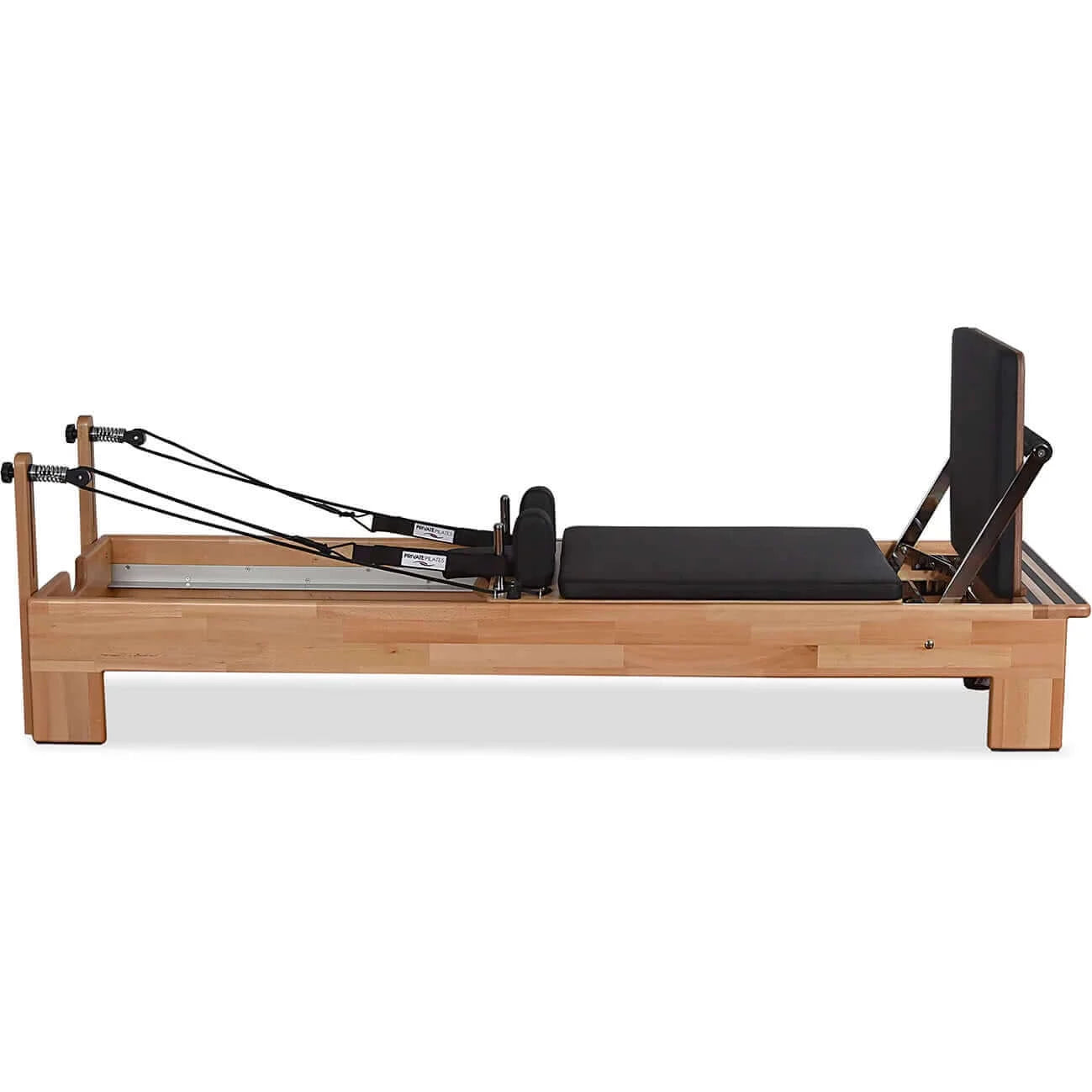 Black Private Pilates Wood Reformer Machine by Private Pilates sold by Pilates Matters® by BSP LLC
