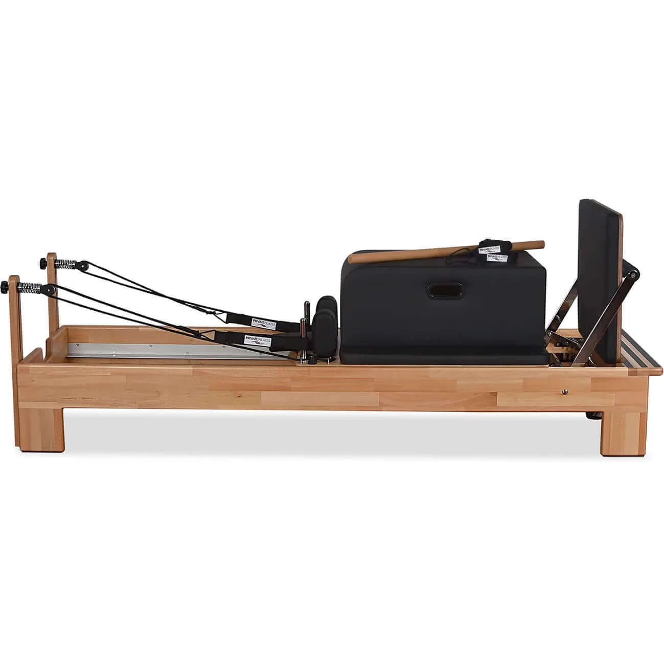 Black Private Pilates Wood Reformer Machine by Private Pilates sold by Pilates Matters® by BSP LLC