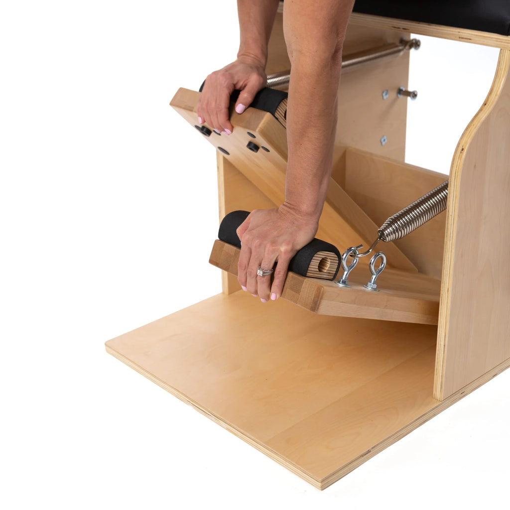 Peak Pilates Split Pedal Low Chair with Handles & Brackets