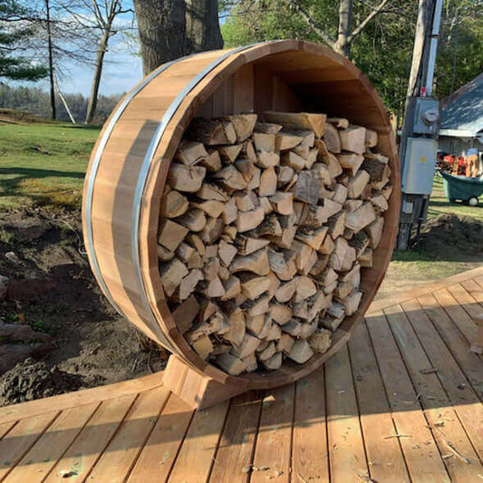 LeisureCraft Dundalk 5' Clear Cedar Firewood Storage