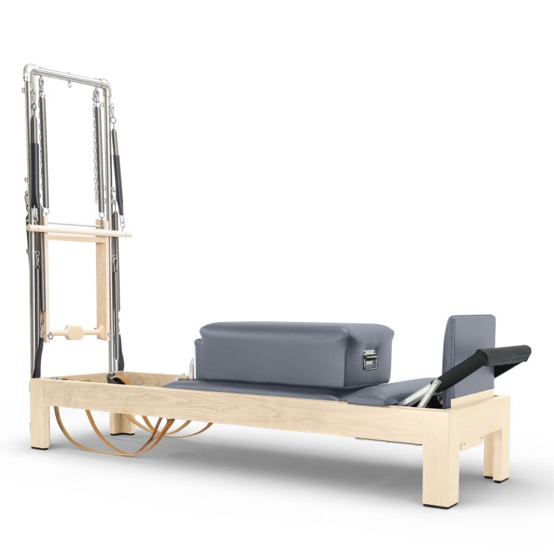 Elina Pilates 86" Natural Wood Classic Reformer with Tower
