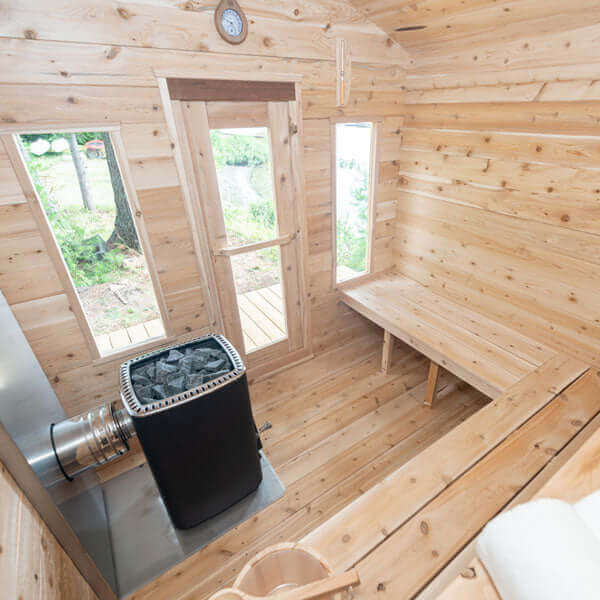 LeisureCraft CT Georgian Cabin Sauna