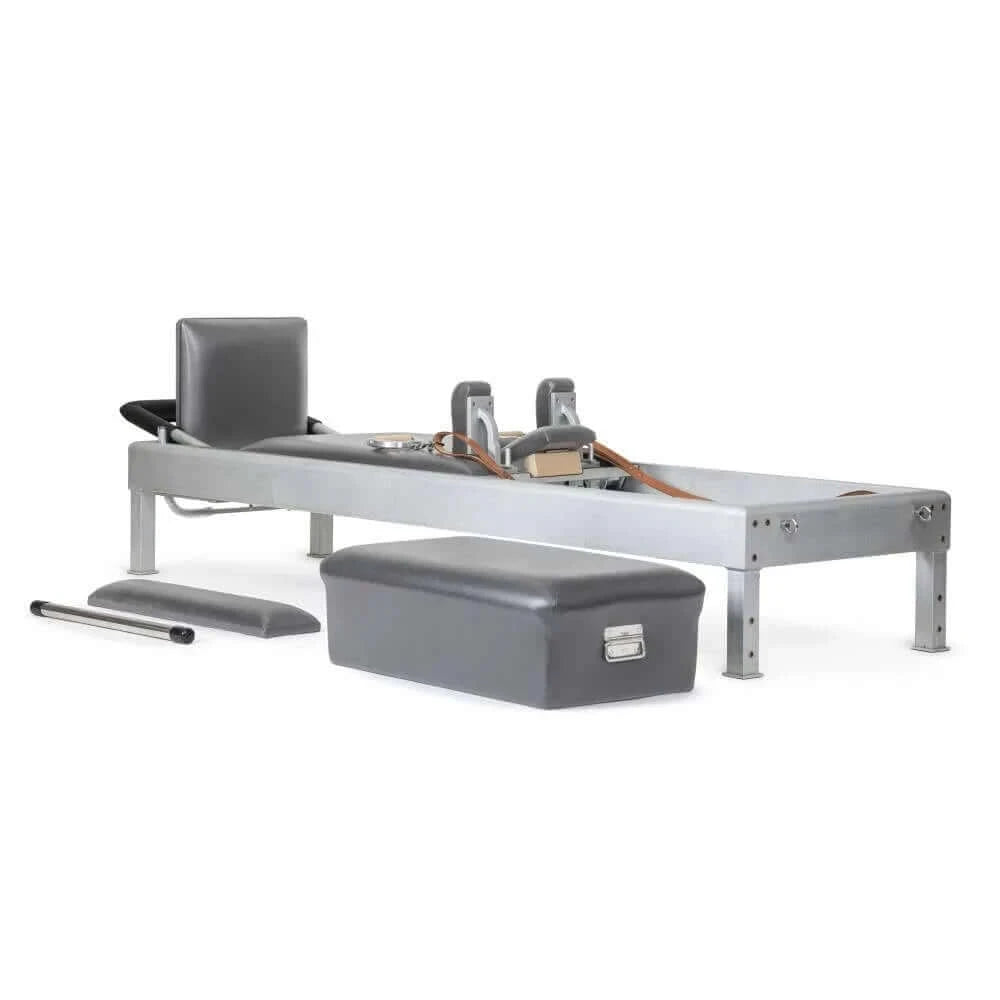 Grey Elina Pilates Classic Aluminium Reformer Machine by Elina Pilates sold by Pilates Matters® by BSP LLC