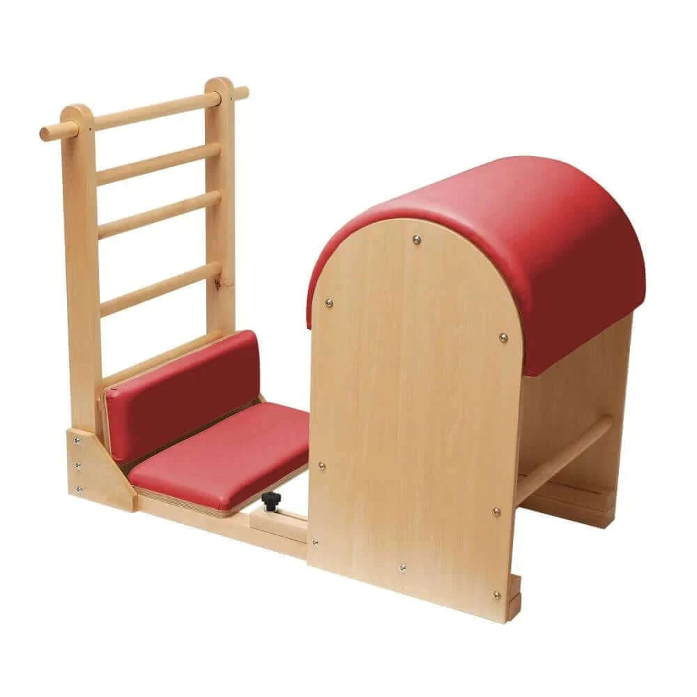 Red Elina Pilates Elite Wood Ladder Barrel by Elina Pilates sold by Pilates Matters® by BSP LLC