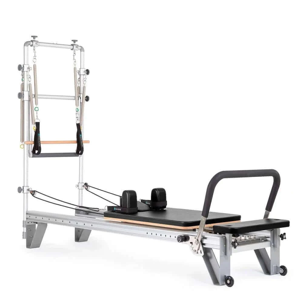 Black Elina Pilates Mentor Reformer With Tower by Elina Pilates sold by Pilates Matters® by BSP LLC