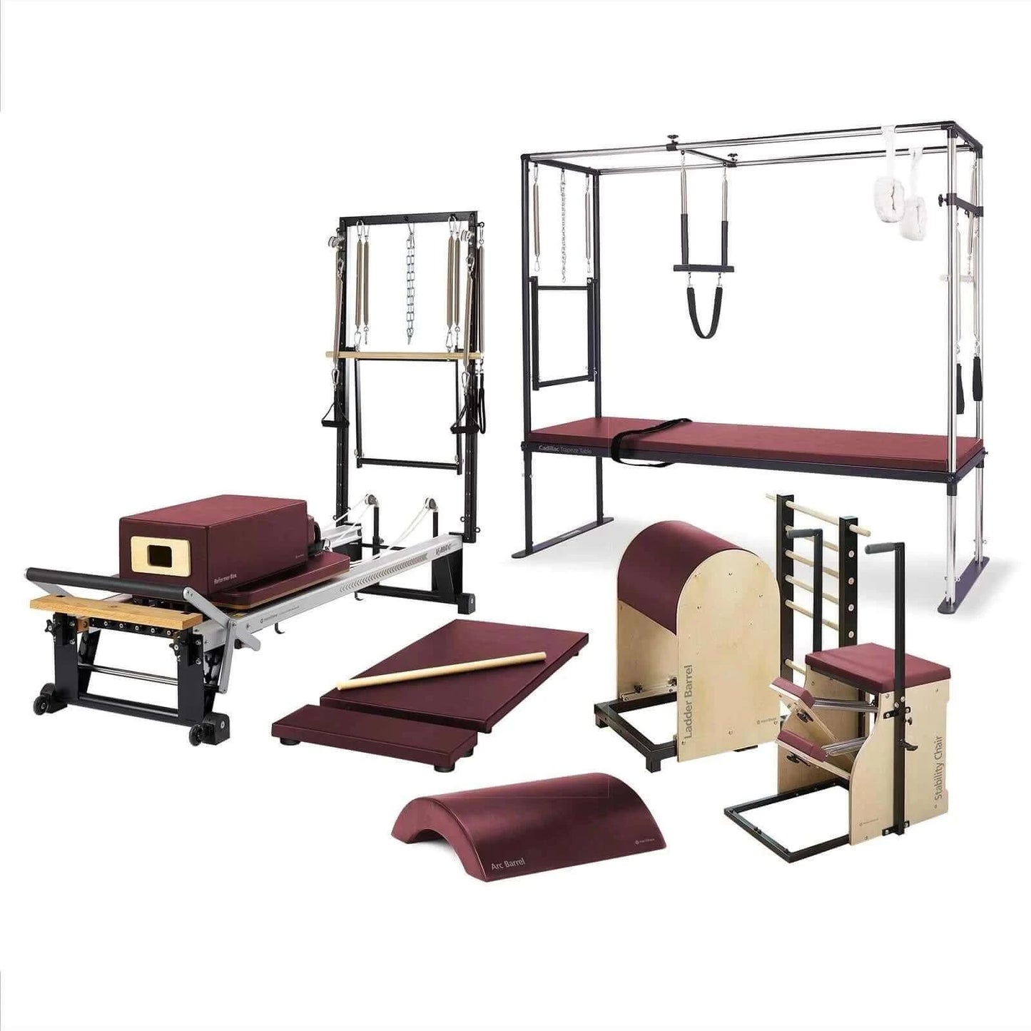 Red Truffle Merrithew™ Pilates Rehab Enhanced One-On-One Studio Bundle by Merrithew™ sold by Pilates Matters® by BSP LLC