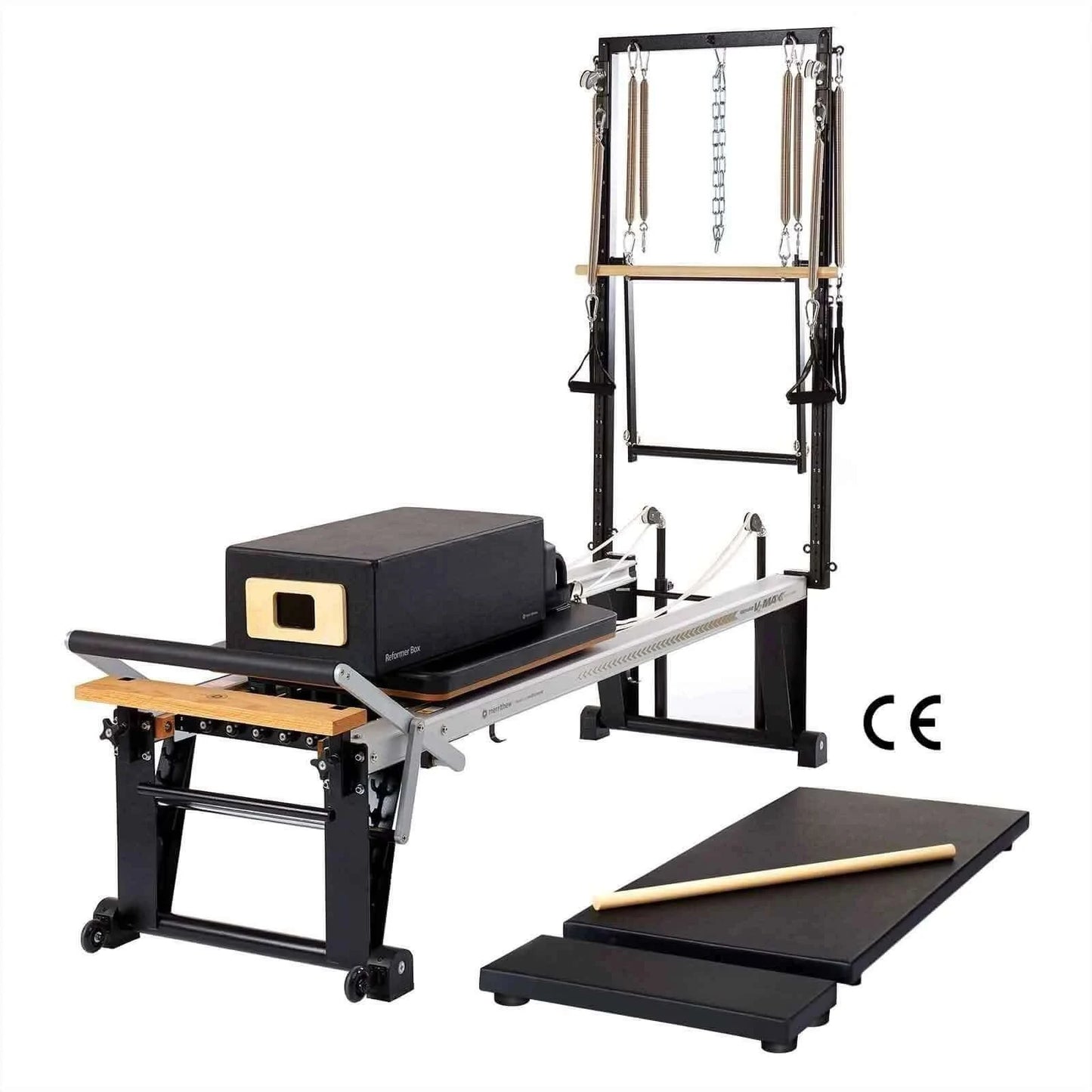 Black Merrithew™ Pilates Rehab V2 Max Plus™ Reformer Bundle by Merrithew™ sold by Pilates Matters® by BSP LLC