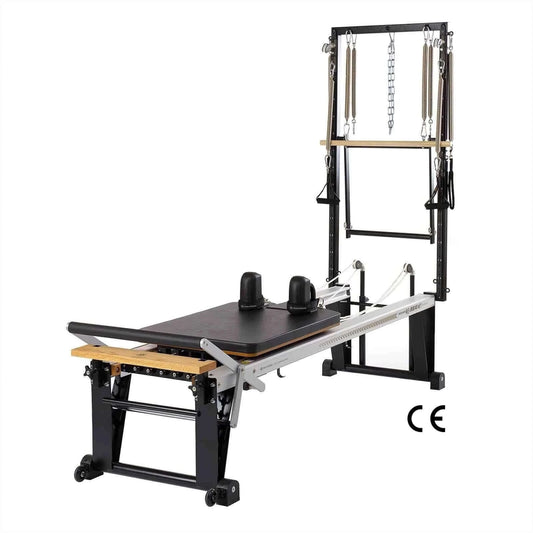 Black Merrithew™ Pilates Rehab V2 Max Plus™ Reformer Machine by Merrithew™ sold by Pilates Matters® by BSP LLC