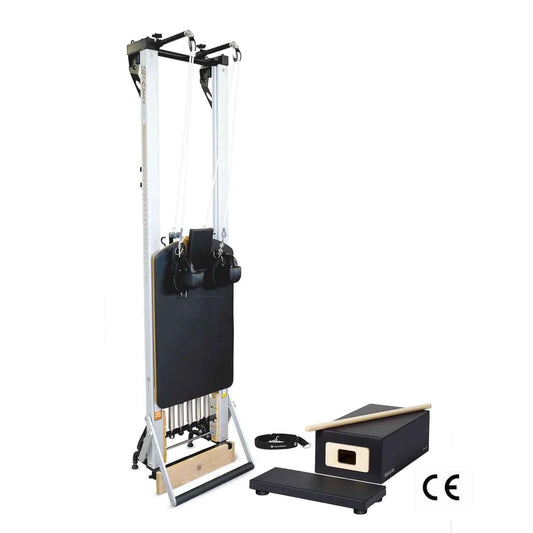 Black Merrithew™ Pilates SPX® Max Reformer with Vertical Stand Bundle by Merrithew™ sold by Pilates Matters® by BSP LLC