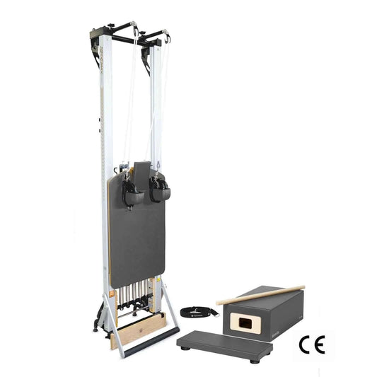 Gunmetal Gray Merrithew™ Pilates SPX® Max Reformer with Vertical Stand Bundle by Merrithew™ sold by Pilates Matters® by BSP LLC