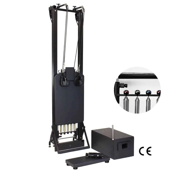 Merrithew™ Pilates SPX® Max Reformer with Vertical Stand and HPGB Bundle (Onyx) by Merrithew™ sold by Pilates Matters® by BSP LLC