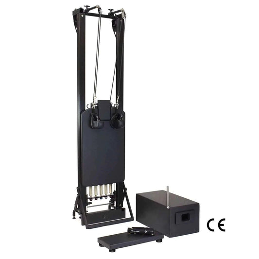 Merrithew™ Pilates SPX® Max Reformer with Vertical Stand & Tall Box Bundle (Onyx) by Merrithew™ sold by Pilates Matters® by BSP LLC