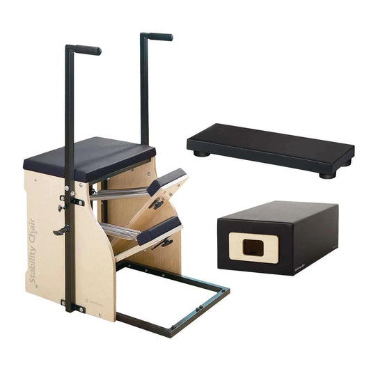 Black Merrithew™ Pilates Split-Pedal Stability Chair™ Bundle by Merrithew™ sold by Pilates Matters® by BSP LLC