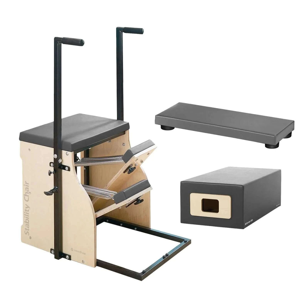 Gunmetal Merrithew™ Pilates Split-Pedal Stability Chair™ Bundle by Merrithew™ sold by Pilates Matters® by BSP LLC