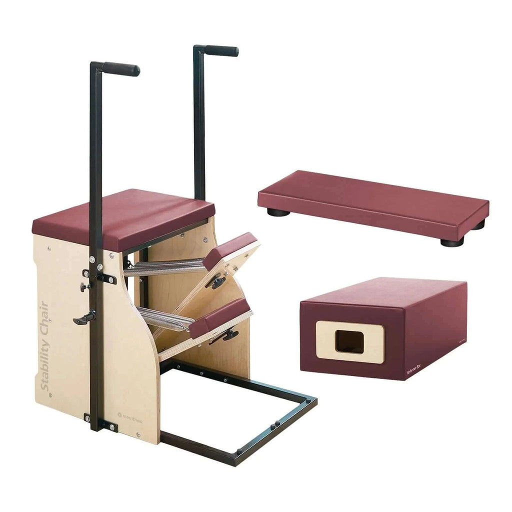 Red Truffle Merrithew™ Pilates Split-Pedal Stability Chair™ Bundle by Merrithew™ sold by Pilates Matters® by BSP LLC
