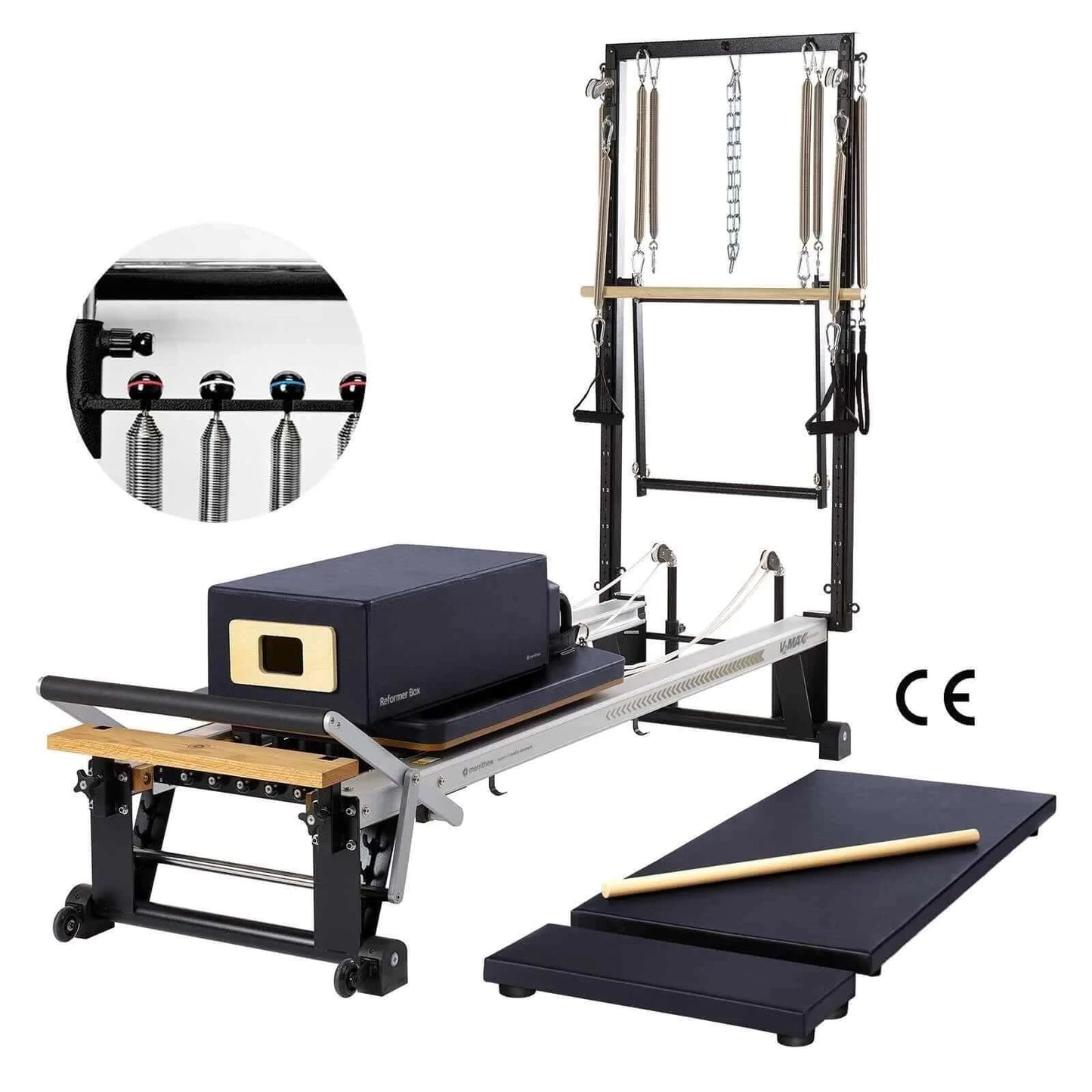 Eclipse Merrithew™ Pilates V2 Max Plus™ Reformer Bundle with HPGB by Merrithew™ sold by Pilates Matters® by BSP LLC
