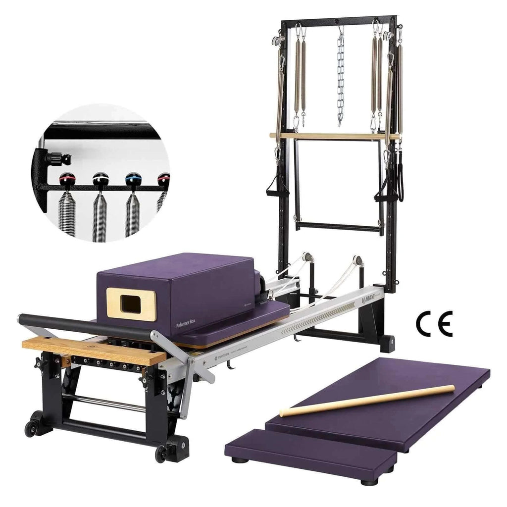 Purple Impulse Merrithew™ Pilates V2 Max Plus™ Reformer Bundle with HPGB by Merrithew™ sold by Pilates Matters® by BSP LLC
