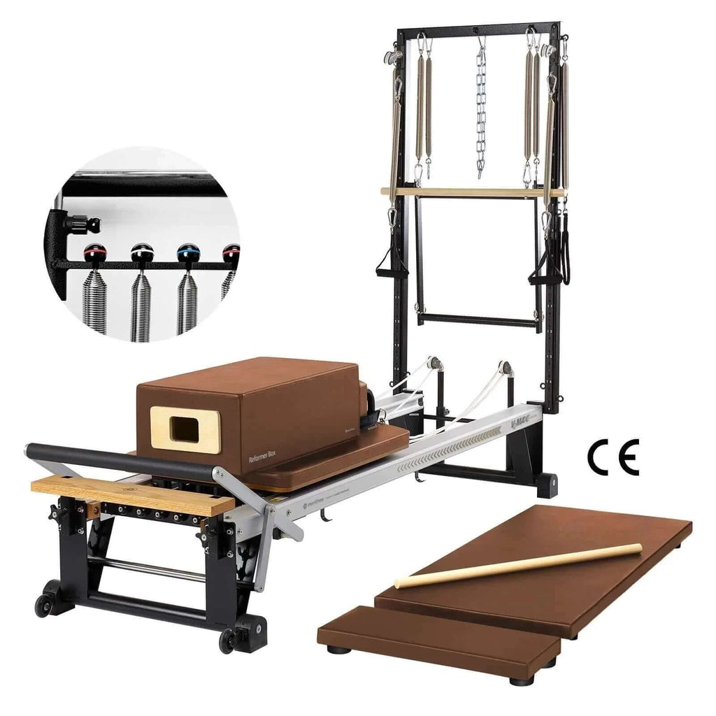 Sierra Brick Merrithew™ Pilates V2 Max Plus™ Reformer Bundle with HPGB by Merrithew™ sold by Pilates Matters® by BSP LLC