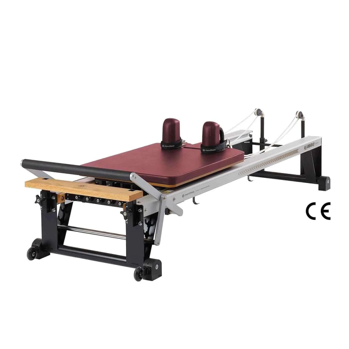 Red Truffle Merrithew™ Pilates V2 Max™ Reformer Machine by Merrithew™ sold by Pilates Matters® by BSP LLC