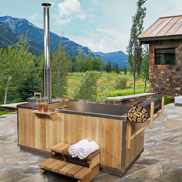 LeisureCraft CT Starlight Wood Burning Hot Tub