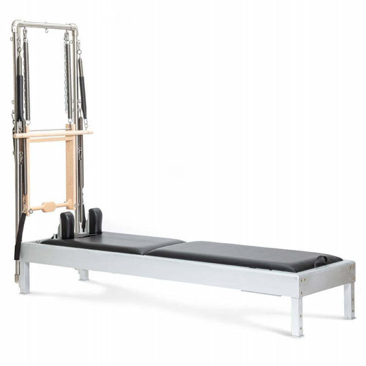 Black Elina Pilates Classic Aluminium Reformer with Tower by Elina Pilates sold by Pilates Matters® by BSP LLC