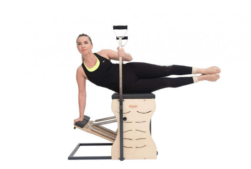 Black Fitkon Pilates Wunda Chair by Fitkon sold by Pilates Matters® by BSP LLC