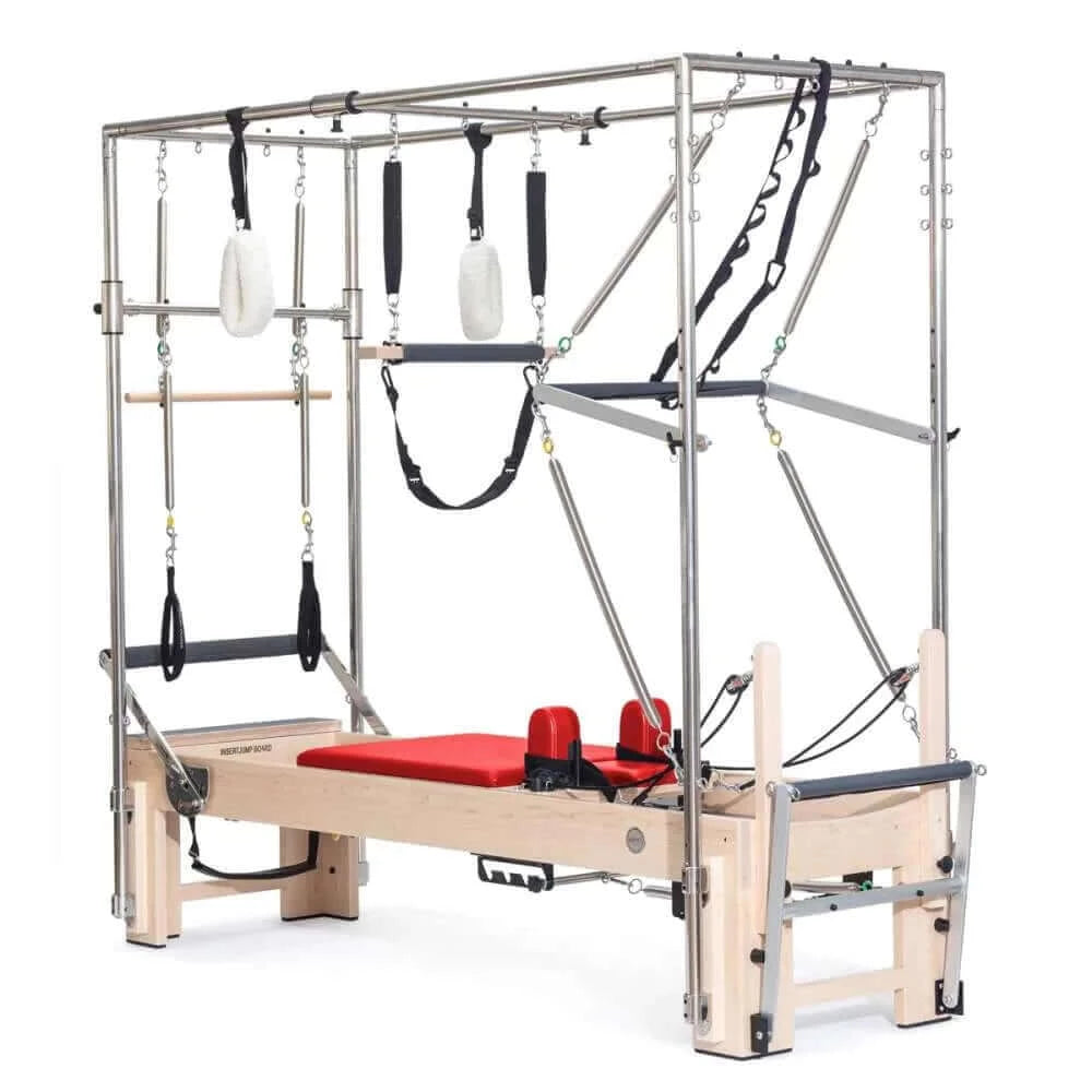 Red Elina Pilates Elite Cadillac-Reformer Machine by Elina Pilates sold by Pilates Matters® by BSP LLC