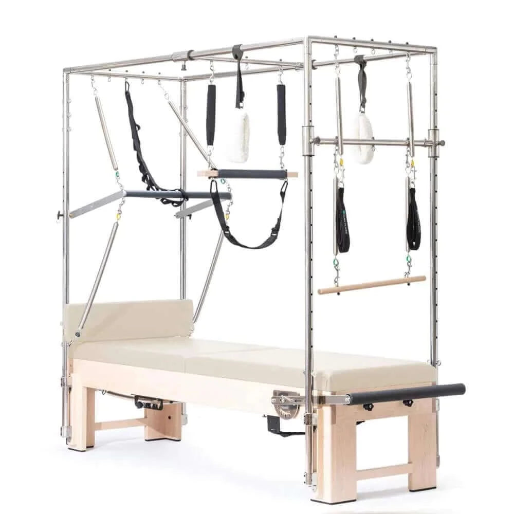 Ivory Elina Pilates Elite Cadillac-Reformer Machine by Elina Pilates sold by Pilates Matters® by BSP LLC