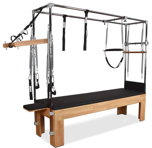 Black Private Pilates Wood Cadillac Trapeze Table by Private Pilates sold by Pilates Matters® by BSP LLC