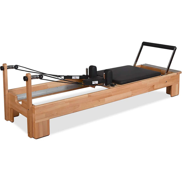 Black Private Pilates Wood Reformer Machine by Private Pilates sold by Pilates Matters® by BSP LLC